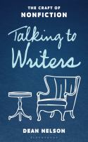 Talking to writers : the craft of nonfiction