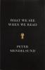 Go to record What we see when we read : a phenomenology, with illustrat...