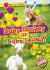 Go to record Baby donkey or baby llama?